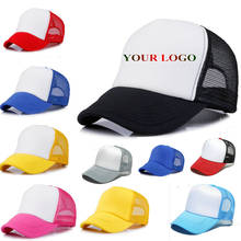 Free custom mesh hat men DIY name picture logo baseball cap trucker hat outdoor activity sun hat 2024 - buy cheap