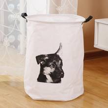 New Cartoon Dog large Waterproof Laundry Hamper Folding Clothes Storage Baskets Home decoration kids toy organizer Bucket AU1212 2024 - buy cheap