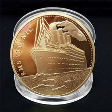 Moneda conmemorativa Titanic barco colección de incidentes regalos de arte BTC Bitcoin joyería encontrar componentes 2024 - compra barato