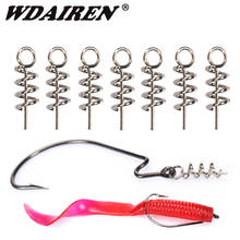 50or100pcs/Lot Soft Bait Fishing Hook Spring Centering Pins Fixed Latch Needle Stainless Steel Twist Crank Lock for Lure Tools 2024 - купить недорого