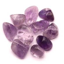 Natural amethyst tumbled stones quartz crystals minerals gemstone reiki healing fine garden decoration 2024 - buy cheap