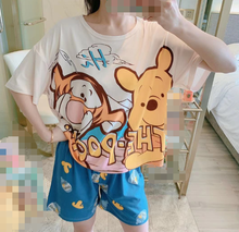 Disney Winnie Pooh Dumbo-Conjunto de pijamas de dibujos animados, ropa de dormir, camisón de verano 2024 - compra barato