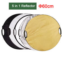23.62inch 60cm 5 in 1 Reflector Portable Collapsible Light Round Photography Photo Studio Reflector For Photo Video Shooting 2024 - buy cheap