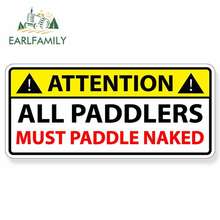 EARLFAMILY 13 см x 6 см Автомобильная наклейка s Paddle Naked Sticker лодка весло для байдарки, каное доска SUP Як стакан автомобиль оконная наклейка графика 2024 - купить недорого