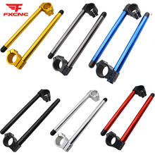 Motocicleta cnc 41mm clipons superbike cilp em cilp-ons guidão para yamaha r3 2015-2016 riser de alumínio/regular 2024 - compre barato