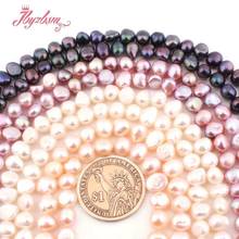 7-8mm Natural Freefrom White Black Pink Freshwater Pearl Beads Loose Natural Beads For DIY Necklace Bracelets Jewelry Making 15" 2024 - buy cheap
