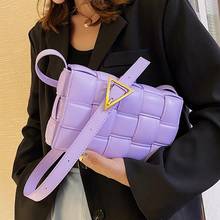 Fashion Weave Flap Bags Square Crossbody Bag High Quality PU Leather Women's Designer Handbag Travel Shoulder Messenger Bag 2024 - buy cheap