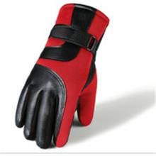 Зимние теплые мужские перчатки из искусственной кожи с бархатом, утепленные перчатки для езды на велосипеде, JT-4423 2024 - купить недорого