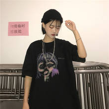 summer harajuku gothic kawaii vintage top mujer dropshipping jersey clothing punk vegan print Short sleeve letter women tshirt 2024 - buy cheap