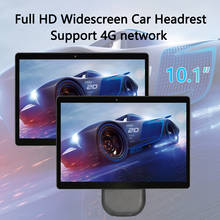 10.1 Polegada android 10 monitor de encosto de cabeça do carro wifi bluetooth exibição do carro hdmi usb ultra-fino mp5 1080p hd tela de toque media player 2024 - compre barato
