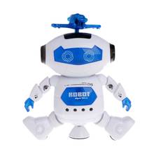 Электронные ходячие танцевальные игрушки-роботы с музыкальным освещением для детей 2024 - купить недорого