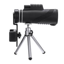 Оптический объектив HD для сотового телефона, универсальный телескоп для наблюдения с мини-штативом, окуляр, ручной объектив с зажимом для телефона 2024 - купить недорого