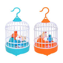 Voice Control Simulation Bird Toys for Kids Electronic Bird Cage Toy With Sound Realistic Voice Sensor 2024 - buy cheap
