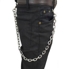 Punk Hiphop Trendy Waist Chain Jeans Pants Wallet Chain Men Women Biker Keychain Clothing Accessories 2024 - buy cheap