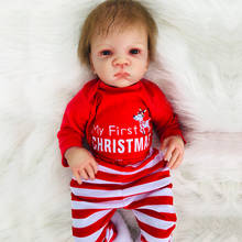 Boneca realista bebê reborn, linda boneca de silicone com detalhes pintados à mão, coleção de bonecas reborn, brinquedos de presente 2024 - compre barato