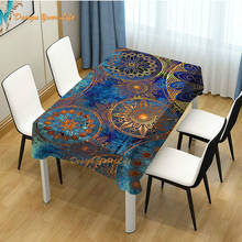 Azul roxo mandala árvore da vida com estilo floral mandala arte espiritual decoração para casa festa de jantar mesa pano 2024 - compre barato