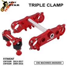 28mm CNC Triple Tree Clamps Steering Stem Handlebar Riser Mount Clamp With TPU For Honda CRF250R 2013-2017 CRF450R 2009-2016 2024 - buy cheap