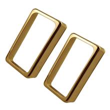 Set of 2 Open Style Humbucker Pickup Covers for Electric Guitar - Nickel XXUF 2024 - buy cheap