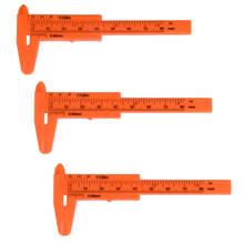 High quality 1pcs 0-80mm Orange Double Rule Scale Plastic Vernier Caliper Measuring Beads Students Mini Tool Ruler 2024 - buy cheap