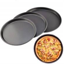 Round Pizza Baking Mold Pan Pizza Stone Deep Dish Pizza Pan Tray Plate Non-stick Mold Baking Tool Baking Mould Pan Pattern 2024 - compre barato