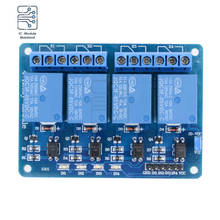 4-канальное реле Module4-Channel оптопары, плата управления умным переключателем со светодиодный ным индикатором для Arduino, 5-12 В 2024 - купить недорого