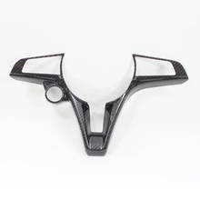 Real Carbon Fiber Car Steering Wheel V-shaped Handle Sticker For Alfa Romeo Giulia Stelvio Car Accessories Interior 2024 - buy cheap
