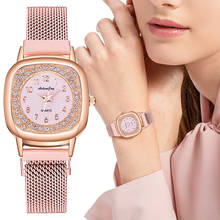 Women Square Starry Sky Wrist Watch Casual Luxury Rhinestone Watches Clock Montre Femme Reloj Mujer 2024 - buy cheap