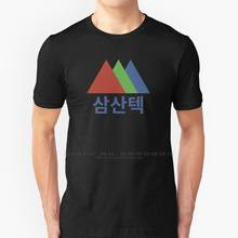 Início-up-camiseta samsung tech (hangul), camiseta 100% algodão puro, tamanho grande, samsan tech, tecnologia de montanha 2024 - compre barato