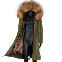 Men X-Long Parkas 7XL Waterproof Winter Coat 2021 Real Fox Fur Liner Natural Raccoon Fur Collar Hood Thick Warm Male Jacket 2024 - buy cheap