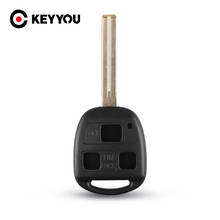 KEYYOU Key Case Key Shell Fob Long Blade For LEXUS ES RX LS LX GS GX For Toyota Car Key 3 Buttons Uncut TOY48 Blade 46mm 2024 - buy cheap