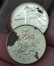 21 мм Barbados, 100% настоящая коморативная монета оригинальная коллекция 2024 - купить недорого