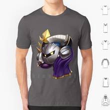 Camiseta de algodón para hombre, prenda de vestir, Original, de los hermanos Wii U 3ds, Anime, Hybridmink, modelo Meta Knight S - 6xl 2024 - compra barato