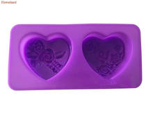 Heart Shape Rose Silicone Mold Fondant Cake Mold Cake Decorating Tools DIY Chocolate Biscuit Mold 3D Handmade Soap Mold 2024 - buy cheap