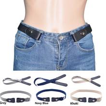 Buckle Free Candy Color Women Men Adjustable Elastic Force Stretch Belt Buckle-Free No Buckle Invisible Belt for Jeans Pants 2024 - buy cheap