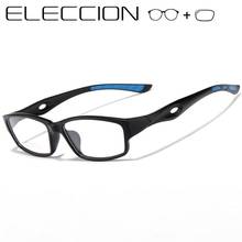 ELECCION Sports Prescription Glasses Men Myopia Eyeglasses TR90 Frame Square Male Screwless Eyewear Optical okulary korekcyjne 2024 - buy cheap