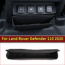 Черный тканевый ящик для перчаток для Land Rover Defender 110 130 2020, сумка для хранения, коробка для хранения под задним воздухом, автомобильные аксессуары 2024 - купить недорого