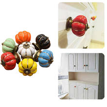 1PC Drawer Cabinet Handles Ceramic Handles Colorful Design Pumpkin Knobs Cupboard Door Handles Minimalist Cabinet Drawer Handles 2024 - buy cheap