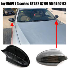 Side Mirror Covers Carbon Fiber Look Caps Rearview Mirror Cover  Replacement 2pcs for BMW 1 3 Series E81 82 87 99 90 91 92 93 2024 - buy cheap