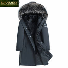 Shearing Fur Real Mink Liner Jacket Men Winter Natural Raccoon Fur Hooded Fur Coat Clothes 2021 Streetwear Jackets 195901 2024 - buy cheap