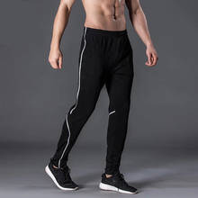 Pantalones de correr para hombre, Pantalón deportivo de fútbol, elástico, para trotar, gimnasio, con bolsillo 2024 - compra barato