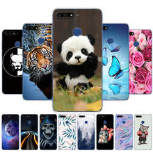 Para huawei honor 7c 5.7 polegada caso capa macia tpu bonito silicone telefone protetor de volta para honra 7c Aum-L41 panda tigre gato 2024 - compre barato