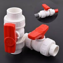 1pc 20/25/32/40/50mm White PVC Pipe  Union Valve Connector Water Pipe Fittings Ball Valve Agriculture Garden Irrigation Adapter 2024 - buy cheap