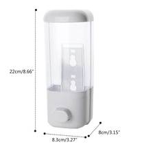 500ml Bathroom Soap Dispenser Wall Mounted Self-Adhesive Shampoo Container Hand Press Clear Liquid Lotion Single Slot Storage 2024 - buy cheap