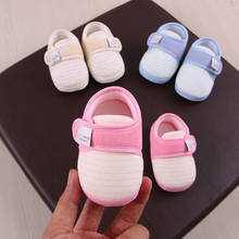 Детские первые ходунки, мягкие хлопчатобумажные туфли на плоской подошве для новорожденных, обувь для малышей, четыре сезона, дышащая обувь, 0-6-12 месяцев 2024 - купить недорого