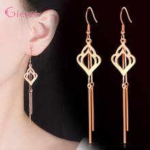 Pendientes de plata esterlina 925 auténtica para mujer, aretes de estilo coreano, joyería de moda súper Linda para boda, fiesta de Citas 2024 - compra barato