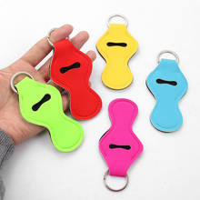 10Pieces Chapstick Holder Keychain Neoprene Lip Lipstick Balm Holder Keychain Pouch Novelty Gifts 2024 - buy cheap