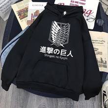 Attack on Titan Hoodie Funny Cartoon Harajuku 90s Hoodies Men Hip Hop Shingeki No Kyojin Sweatshirt Hip Hop Hoody Male vintage 2024 - buy cheap