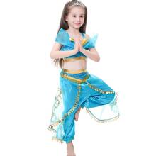Christmas children's dress Aladdin's lamp cosplay Costume jasmine princess girl dress role costume two-piece 2024 - buy cheap