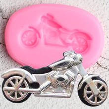 Moldes de silicone para motocicleta 3d, ferramentas de decoração de bolo com fondant, argila para doces, chocolate, pasta de goma, diy 2024 - compre barato