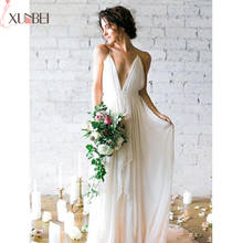 Платья подружек невесты с v-образным вырезом и открытой спиной, сексуальное шифоновое платье, свадебные платья для гостей, официальные платья для свадебной вечеринки, vestido madrinha 2024 - купить недорого